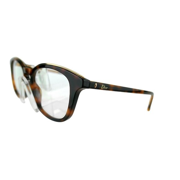 DIOR MONTAIGNE 40 (C9C) Havana Crystal 49-18-145  Eyeglass Frames - Picture 3 of 6
